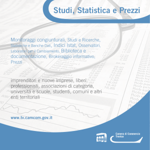 Studi, Statistica e Prezzi - Camera di Commercio di Treviso