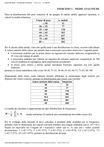 statistica descrittiva - Prof.ssa Mary Fraire / Prof. Bruno Delle Donne