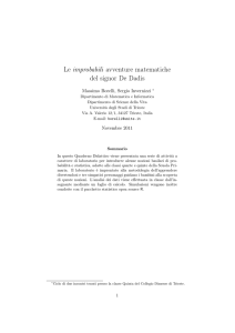 Quaderno Didattico n. 57 - Dipartimento di Matematica e Informatica