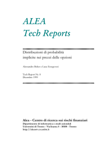 ALEA Tech Reports - Unitn-eprints
