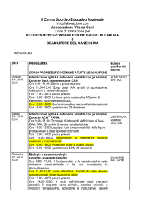 programma corso - Csen Trentino Alto Adige