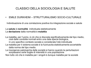 3. SOCIOLOGIA DELLA SALUTE - Università degli Studi di Urbino
