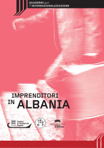 opuscolo albania - Camera di Commercio di Ancona