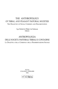 the anthropology of tribal and peasant pastoral societies