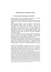 Introduzione alla sociologia economica