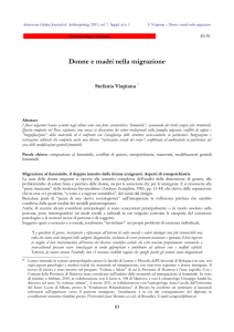 Donne e madri nella migrazione