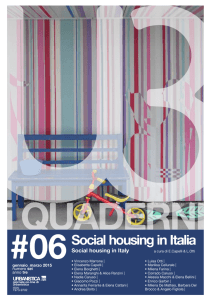 Social housing in Italia - UrbanisticaTre