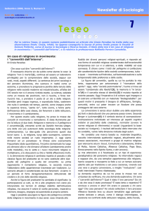 convertiti dall`interno - Newsletter di Sociologia