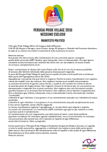 Manifesto politico - Perugia Pride Village