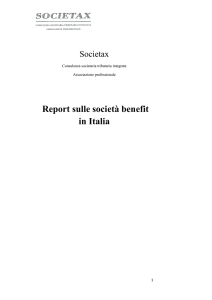 Report sulle società benefit in Italia