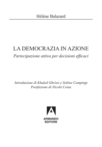 LA dEmOCRAziA in AziOnE