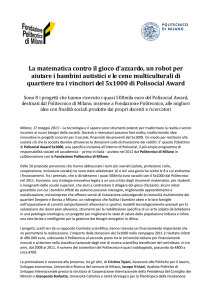 La matematica contro il gioco d`azzardo, un robot per aiutare i