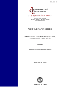 working paper series - Cognetti de Martiis