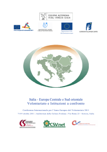 Conferenza Italia - Europa centrale e sud orientale Gorizia