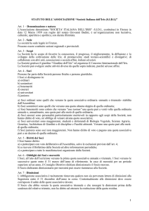 STATUTO DELL`ASSOCIAZIONE “Società Italiana dell`Iris (S.I.D.I.