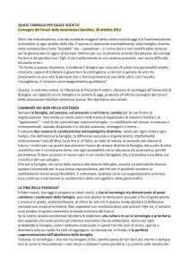 Sintesi Relazione Prof.Riccardo Prandini