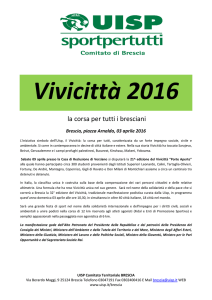 Vivicittà 2016 - Agenda comune di Brescia