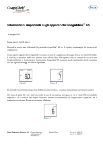 Informazioni importanti sugli apparecchi CoaguChek
