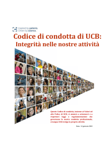 Codice di condotta di UCB: Integrità nelle nostre attività