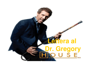 Lettera al Dr. Gregory