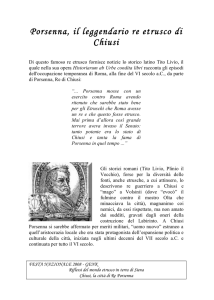 Porsenna, il leggendario re etrusco di Chiusi