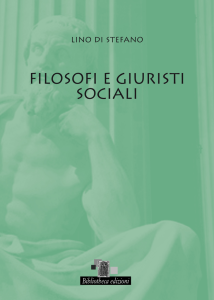 DI STEFAno – FILoSoFI E GIuRISTI SoCIALI