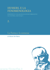 Husserl e la fenomenologia www.filosofia.it 2.