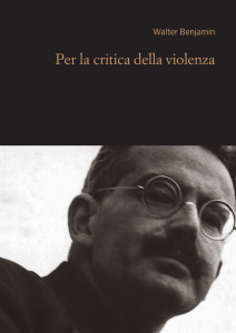 Per la critica della violenza