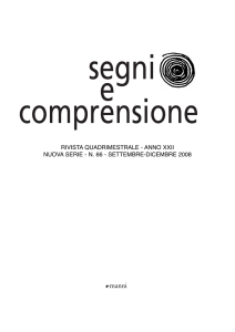 n. 66 settembre-dicembre - rivista segni e comprensione