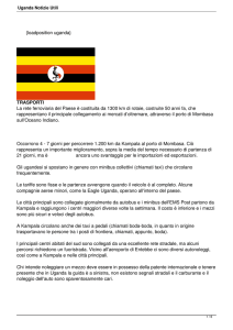 Uganda Notizie Utili - Camera di commercio ItalAfrica Centrale