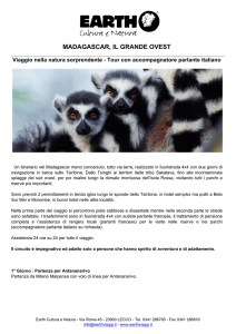 Programma Madagascar, il grande Ovest