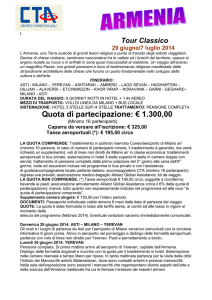 Quota di partecipazione: € 1.300,00