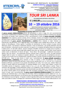 srilanka 2016 - Intercral Parma