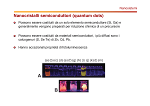Nanocristalli semiconduttori (quantum dots)