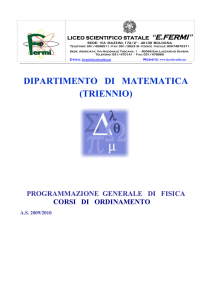 dipartimento di matematica (triennio)