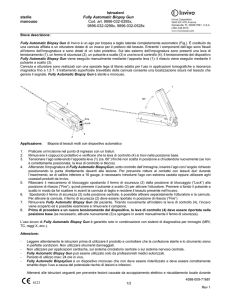 Istruzioni sterile Fully Automatic Biopsy Gun monouso Cod