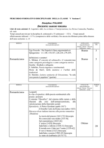 percorso formativo disciplinare