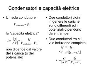 Condensatori e capacità elettrica