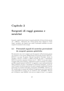 Capitolo 2 Sorgenti di raggi gamma e neutrini