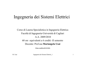 Ingegneria dei Sistemi Elettrici - Ingegneria elettrica ed elettronica