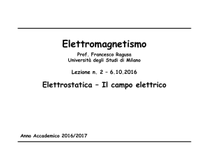 Elettromagnetismo 1 - Lezione n. 02