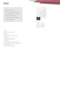 Kit allarme domestico Pannello touch con modulo GSM Invio di
