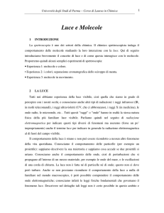 Luce e Molecole - Università degli Studi di Parma