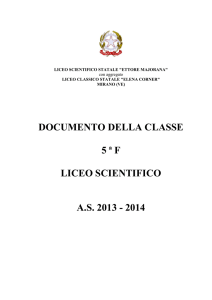 documento della classe 5 ª f liceo scientifico as - Majorana