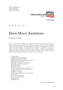 Calemi - Profili David Malet Armstrong (2012)
