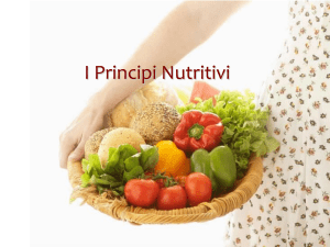  I principi nutritivi