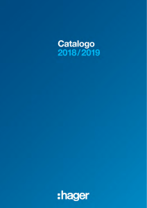 CATALOGO HAGER 2018 2019