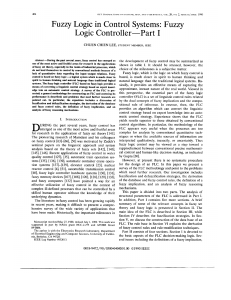 Fuzzy Logic Control Systems I - Lee (1990)