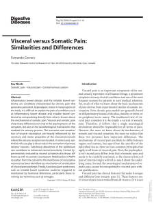 Visceral vs somatic pain