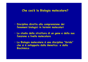 Biologia Molecolare: Introduzione e Concetti Chiave